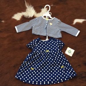 Dress set navy multi